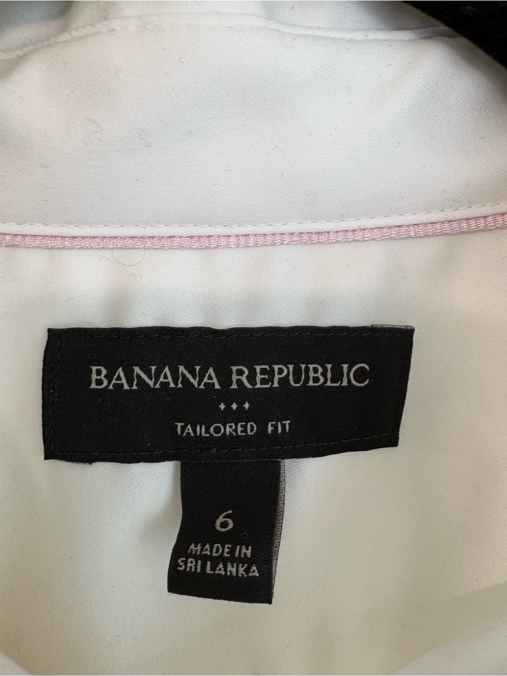 NWT Banana Republic Women’s Non Iron White Tailored Fit Dress Shirt Sz 6 - Picture 4 of 7
